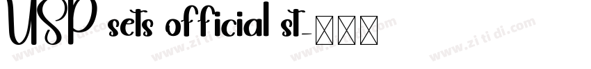 USP sets official st字体转换